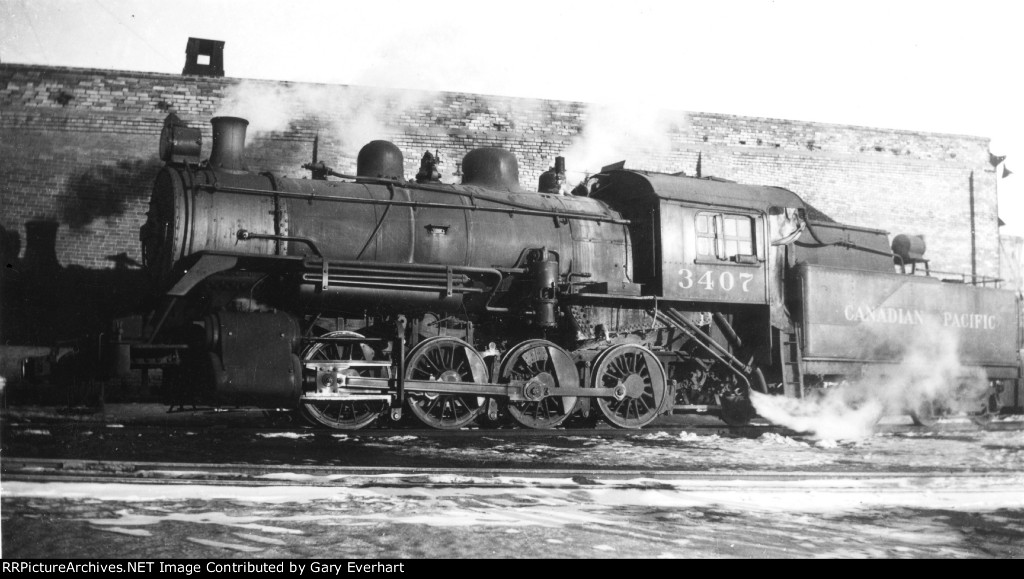 CP 2-8-0 #3407 - Canadian Pacific